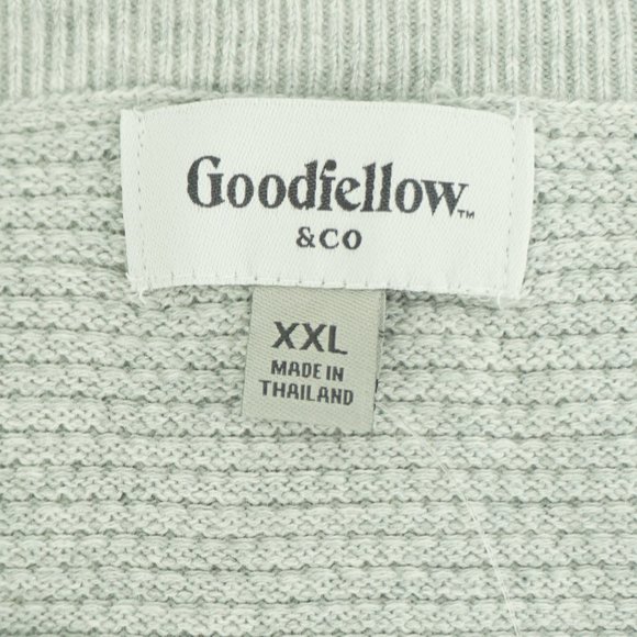 NEW Goodfellow & Co Men's Grey Crew Neck Long Sleeve Knit Sweater Size XXL - Picture 4 of 5